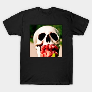 Skating Watermelon Wearing Sunglasses T-Shirt